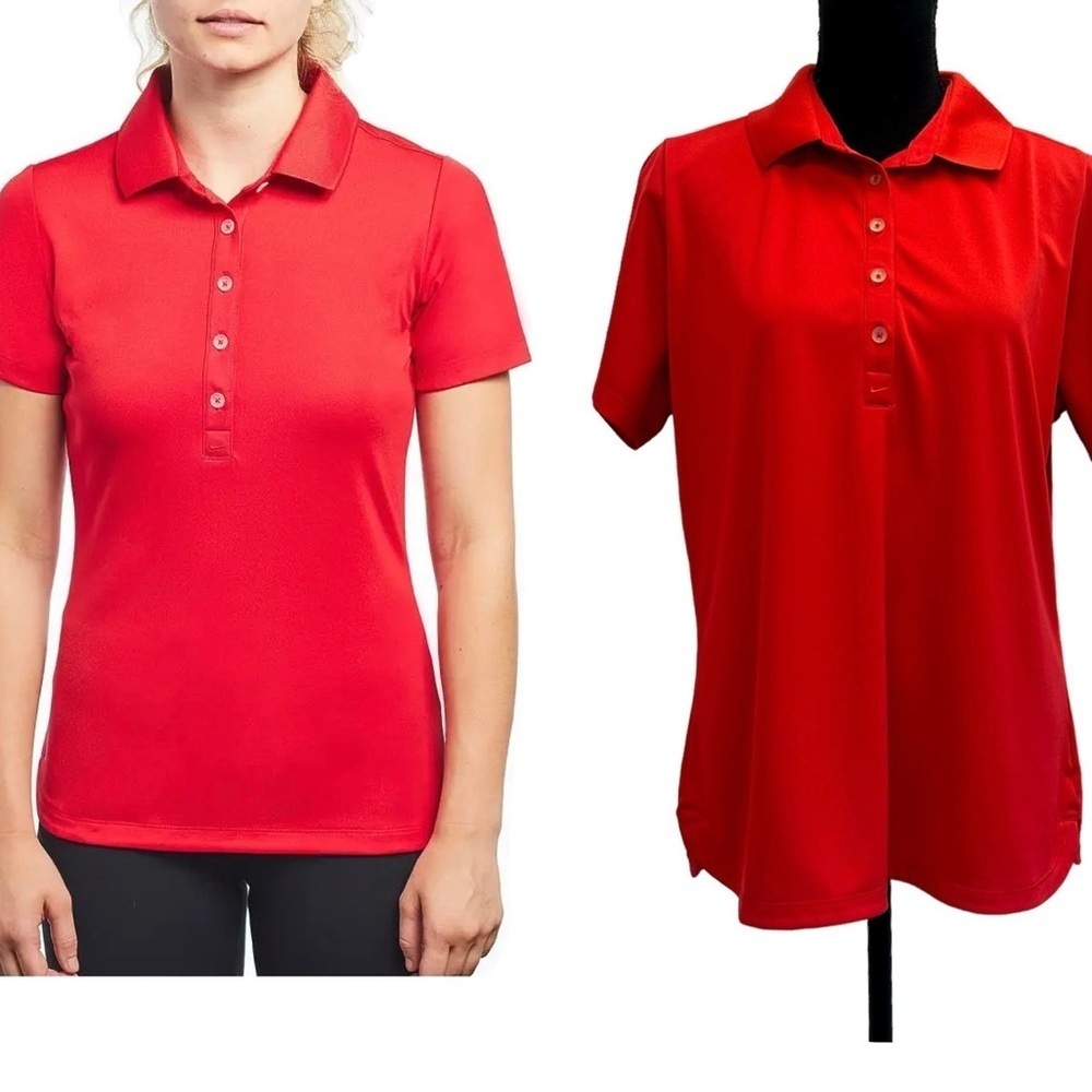 Nike golf tour performance dri-fit red short sleeve polo shirt Sz XL NWOT